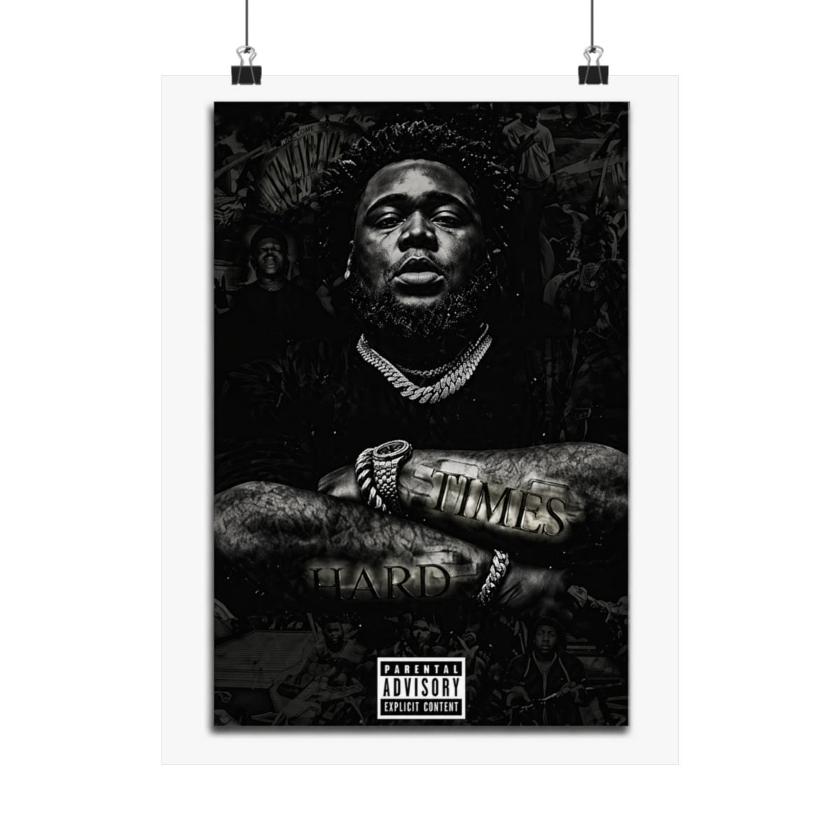 VCLUST Rod Wave Poster Music Album Poster Art Decor Painting Aesthetic Wall Art Posters for Bedroom Decor 12x18inch(30x45cm) 3 - alternate angle 5, merchandise