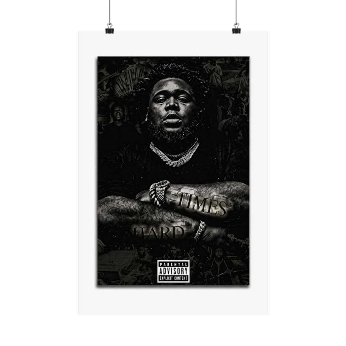VCLUST Rod Wave Poster Music Album Poster Art Decor Painting Aesthetic Wall Art Posters for Bedroom Decor 12x18inch(30x45cm) 3 - alternate angle 1, merchandise