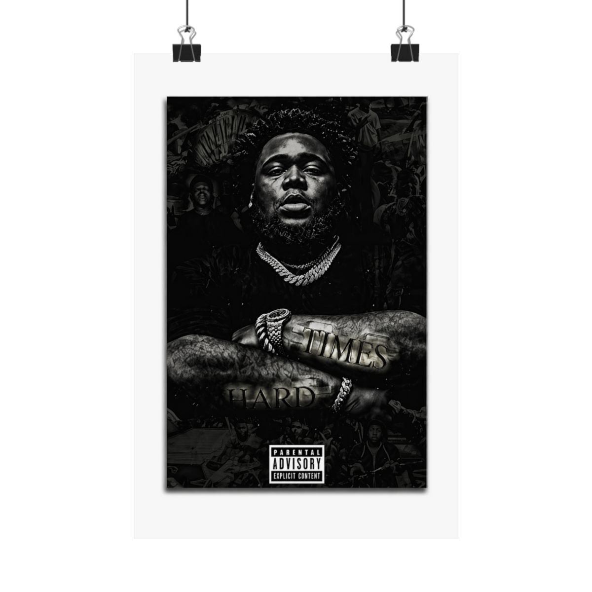 VCLUST Rod Wave Poster Music Album Poster Art Decor Painting Aesthetic Wall Art Posters for Bedroom Decor 12x18inch(30x45cm) 3 - alternate angle 2, merchandise