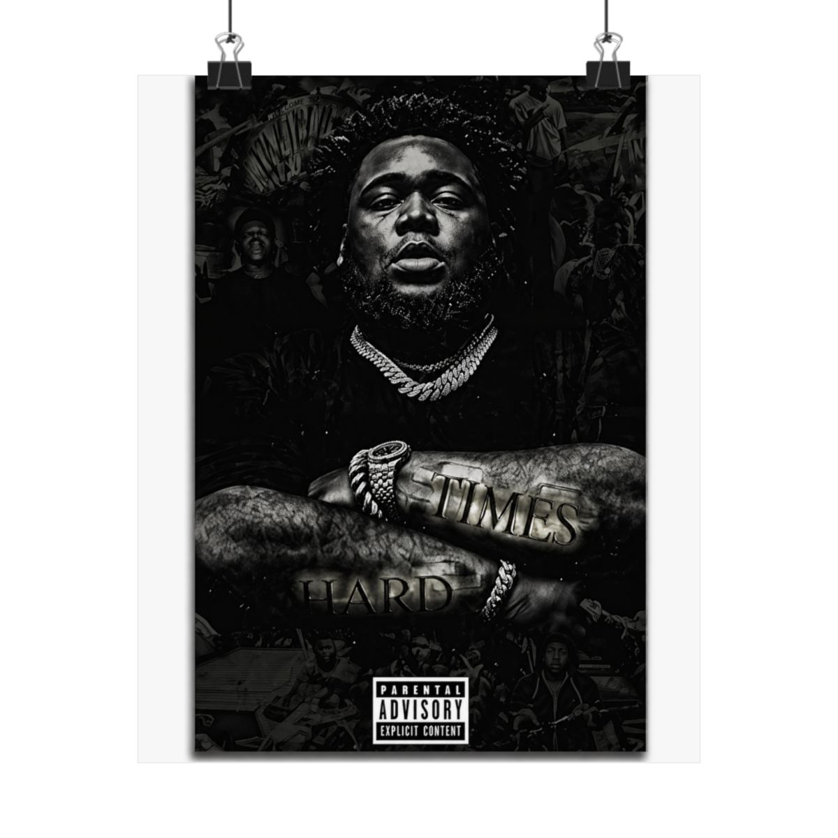 VCLUST Rod Wave Poster Music Album Poster Art Decor Painting Aesthetic Wall Art Posters for Bedroom Decor 12x18inch(30x45cm) 3 - alternate angle 2, merchandise