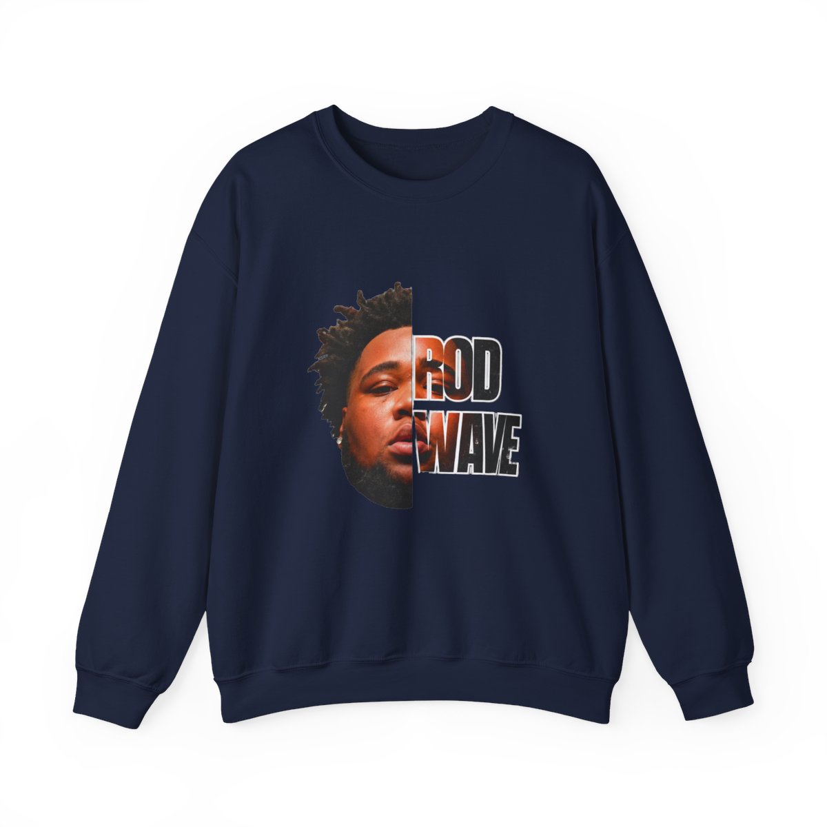 Rod Wave Crew Neck Split Person Crewneck
